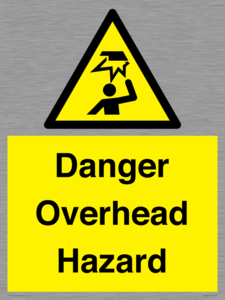 Danger Overhead Hazard